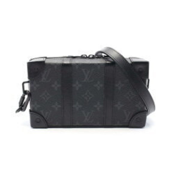 Louis Vuitton Soft Trunk Wallet Shoulder Bag Eclipse Leather Black - Picture 1 of 6